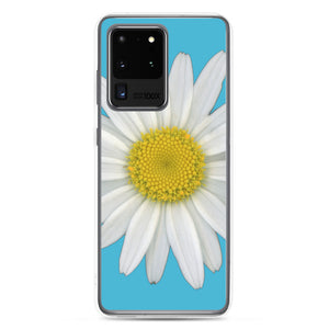 Shasta Daisy Flower White | Samsung Phone Case | Pool Blue Background