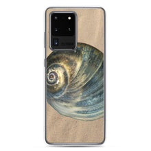 Load image into Gallery viewer, Samsung Phone Case | Moon Snail Shell Blue Apical | Sand Background
