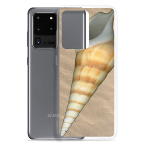 Turrid Shell Tan Apertural | Samsung Phone Case | Sand Background