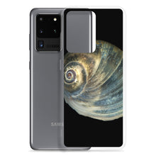 Load image into Gallery viewer, Moon Snail Shell Blue Apical | Samsung Phone Case | Black Background
