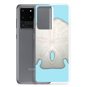 Samsung Phone Case | Arrowhead Sand Dollar Shell Top | Sky Blue Background