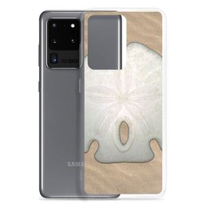 Samsung Phone Case | Arrowhead Sand Dollar Shell Top | Sand Background