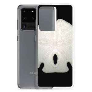 Samsung Phone Case | Arrowhead Sand Dollar Shell Top | Black Background