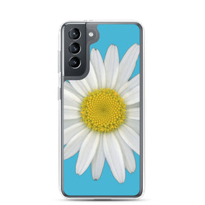Shasta Daisy Flower White | Samsung Phone Case | Pool Blue Background