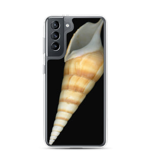 Samsung Phone Case | Turrid Shell Tan Apertural | Black Background