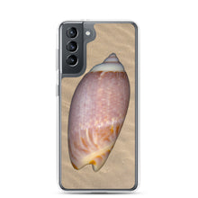 Load image into Gallery viewer, Samsung Phone Case | Olive Snail Shell Brown Dorsal | Sand Background
