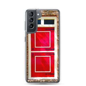 Samsung Phone Case | Dutch Doors series, Red Cream by Matteo