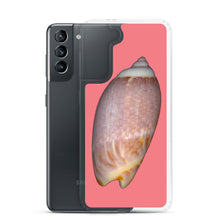 Load image into Gallery viewer, Samsung Phone Case | Olive Snail Shell Brown Dorsal | Salmon Background
