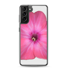 Load image into Gallery viewer, Samsung Phone Case | Phlox Flower Detail Pink | Silver Background
