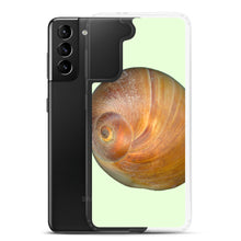 Load image into Gallery viewer, Samsung Phone Case | Moon Snail Shell Shark&#39;s Eye Apical | Sea Glass Background
