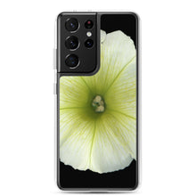 Load image into Gallery viewer, Petunia Flower Yellow-Green | Samsung Phone Case | Black Background
