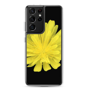 Hawkweed Flower Yellow | Samsung Phone Case | Black Background