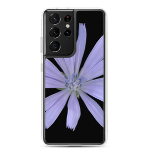 Chicory Flower Blue | Samsung Phone Case | Black Background