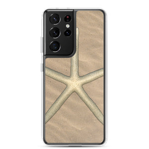 Finger Starfish Shell Top | Samsung Phone Case | Sand Background