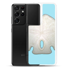 Load image into Gallery viewer, Arrowhead Sand Dollar Shell Top | Samsung Phone Case | Sky Blue Background
