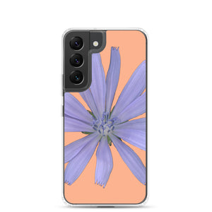 Chicory Flower Blue | Samsung Phone Case | Peach Background