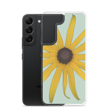 Load image into Gallery viewer, Samsung Phone Case | Black-eyed Susan Rudbeckia Flower Yellow | Sage Background
