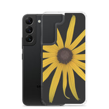 Load image into Gallery viewer, Samsung Phone Case | Black-eyed Susan Rudbeckia Flower Yellow | Black Background
