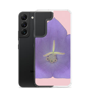 Samsung Phone Case | Balloon Flower Blue | Pink Background