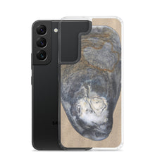 Load image into Gallery viewer, Oyster Shell Blue Right Exterior | Samsung Phone Case | Sand Background
