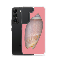Load image into Gallery viewer, Samsung Phone Case | Olive Snail Shell Brown Dorsal | Salmon Background
