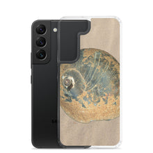 Load image into Gallery viewer, Samsung Phone Case | Moon Snail Shell Black &amp; Rust Apical | Sand Background
