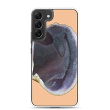 Load image into Gallery viewer, Samsung Phone Case | Quahog Clam Shell Purple Right Interior | Desert Tan Background
