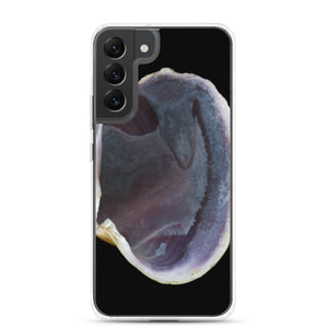 Quahog Clam Shell Purple Right Interior | Samsung Phone Case | Black Background