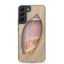 Load image into Gallery viewer, Olive Snail Shell Brown Dorsal | Samsung Phone Case | Sand Background
