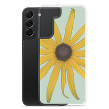 Load image into Gallery viewer, Black-eyed Susan Rudbeckia Flower Yellow | Samsung Phone Case | Sage Background
