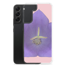 Load image into Gallery viewer, Balloon Flower Blue | Samsung Phone Case | Pink Background
