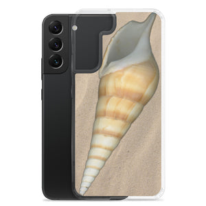 Samsung Phone Case | Turrid Shell Tan Apertural | Sand Background
