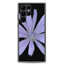 Load image into Gallery viewer, Samsung Phone Case | Chicory Flower Blue | Black Background
