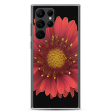 Load image into Gallery viewer, Samsung Phone Case | Blanket Flower Gaillardia Red | Black Background
