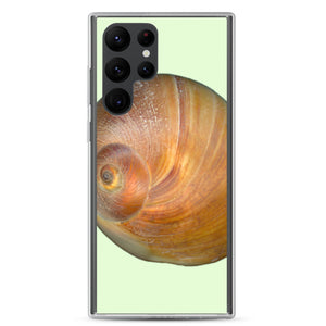 Moon Snail Shell Shark's Eye Apical | Samsung Phone Case | Sea Glass Background