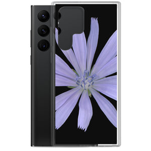 Chicory Flower Blue | Samsung Phone Case | Black Background