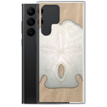 Load image into Gallery viewer, Samsung Phone Case | Arrowhead Sand Dollar Shell Top | Sand Background
