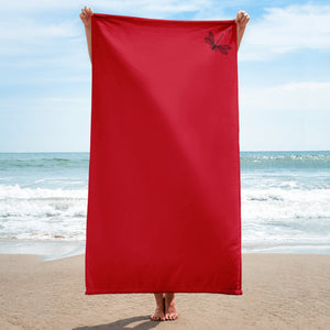Metz & Matteo | Beach Gym Pool Spa Yoga Towel | Dragonfly Red