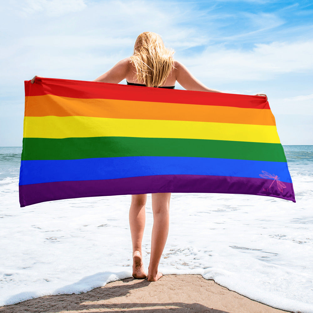 Gay Pride Flag (1979) | Beach Gym Pool Spa Yoga Towel | Rainbow