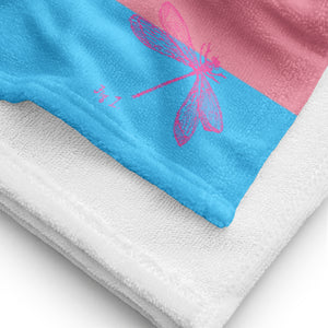 Beach Towel | Transgender Pride Flag | Blue Pink White
